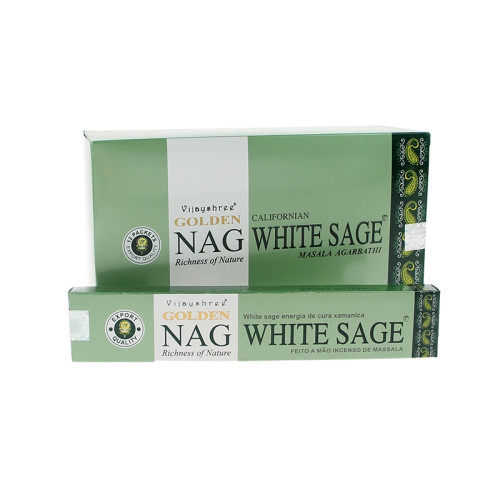 Incenso Indiano de Massala Golden Nag White Sage
