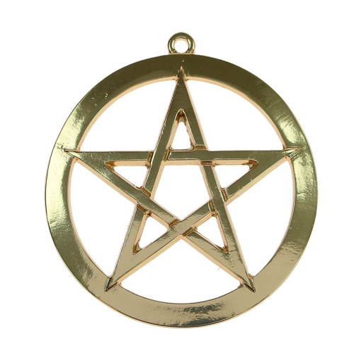 Amuleto Pentagrama Dourado