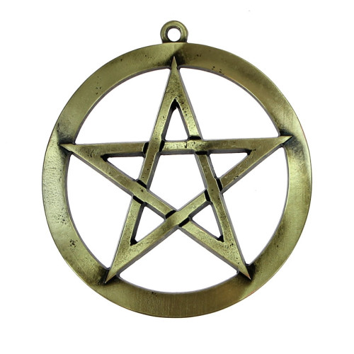 Amuleto Pentagrama Ouro Velho