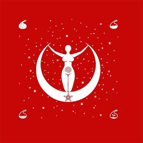 Toalha Deusa Lua (Vermelha)